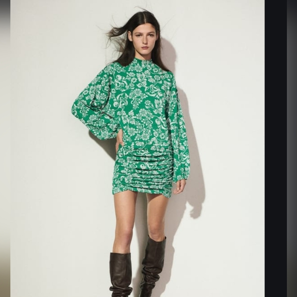 Long sleeve mini dress